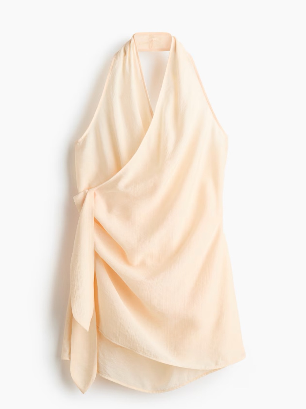 H&M Peach Halter Tie Mini Dress - Picture 5 of 6